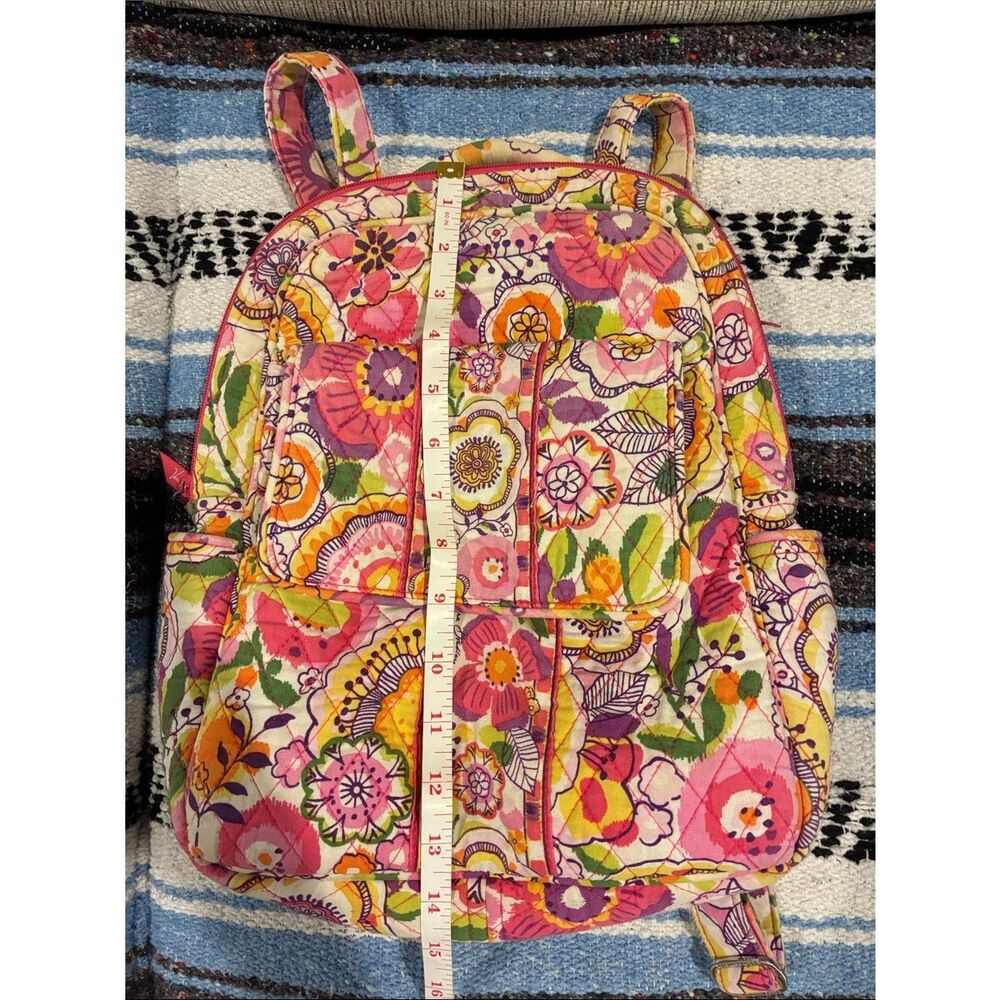 Vera Bradley Multicolor Patterned Backpack - Picture 15 of 16
